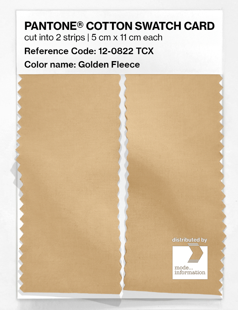 Artikelbild 2 des Artikels “PANTONE® COTTON SWATCH CARD 12-0822 TCX Golden Fleece “