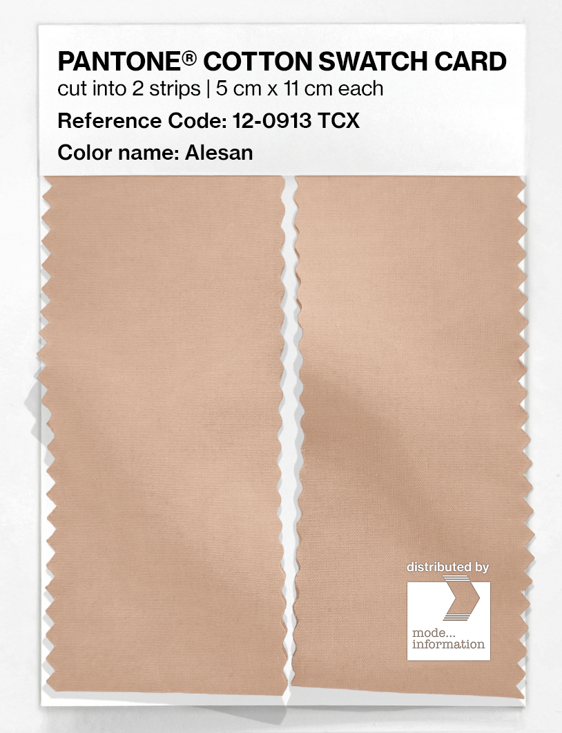 Product image 2 of the product “PANTONE® COTTON SWATCH CARD 12-0913 TCX Alesan ”