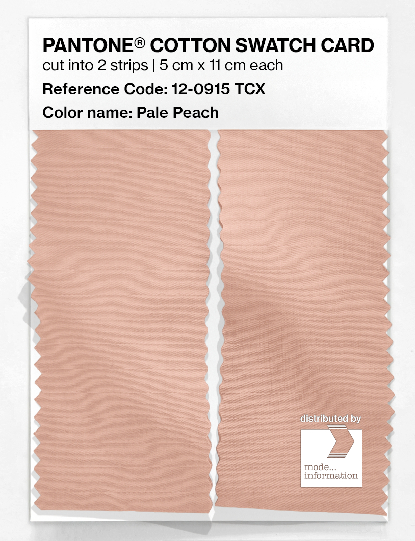 Artikelbild 2 des Artikels “PANTONE® COTTON SWATCH CARD 12-0915 TCX Pale Peach “