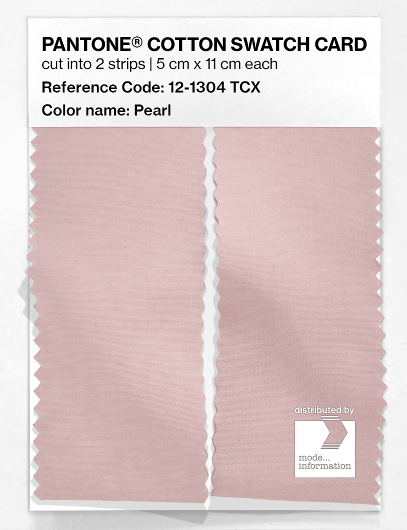 Product image 2 of the product “PANTONE® COTTON SWATCH CARD 12-1304 TCX Pearl ”