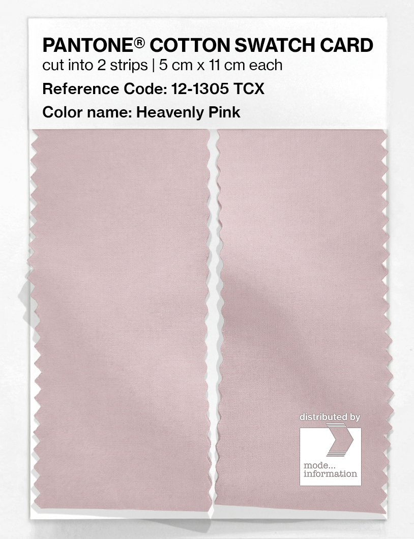 Product image 2 of the product “PANTONE® COTTON SWATCH CARD 12-1305 TCX Heavenly Pink ”