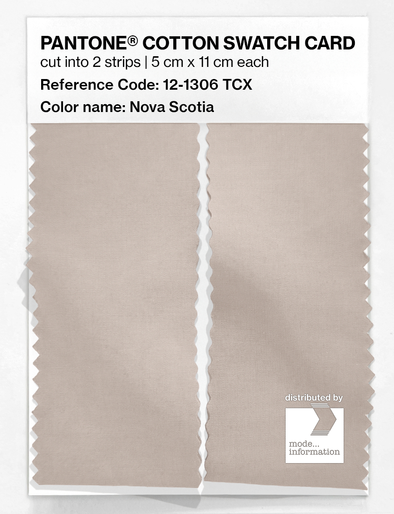 Product image 2 of the product “PANTONE® COTTON SWATCH CARD 12-1306 TCX Nova Scotia ”