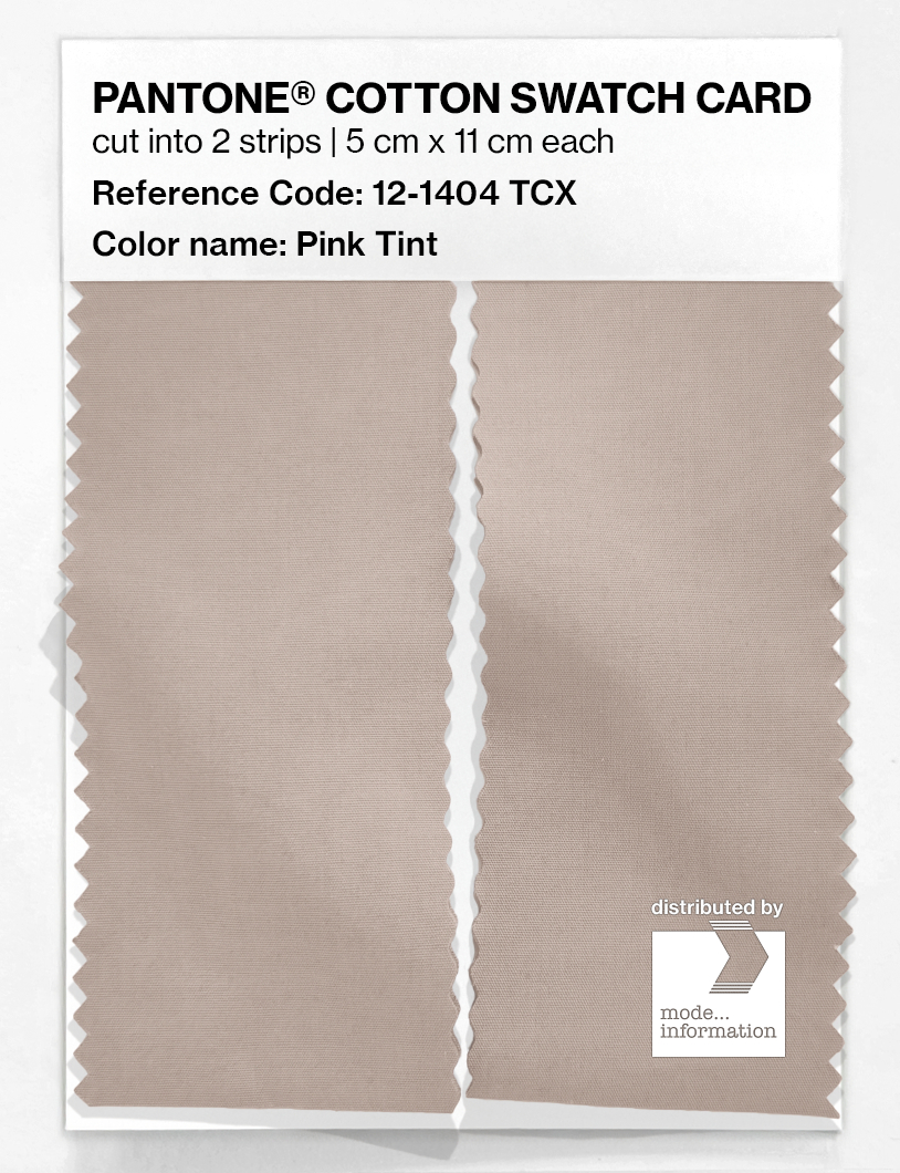 Product image 2 of the product “PANTONE® COTTON SWATCH CARD 12-1404 TCX Pink Tint ”