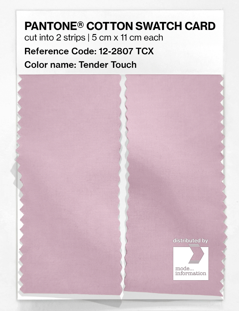 Product image 2 of the product “PANTONE® COTTON SWATCH CARD 12-2807 TCX Tender Touch ”