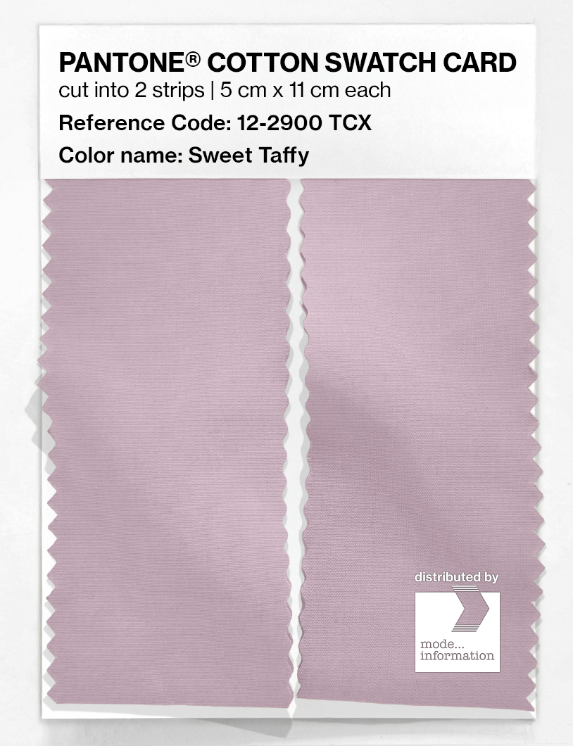 Product image 2 of the product “PANTONE® COTTON SWATCH CARD 12-2900 TCX Sweet Taffy ”