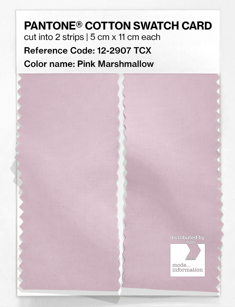 Product image 2 of the product “PANTONE® COTTON SWATCH CARD 12-2907 TCX Pink Marshmallow ”