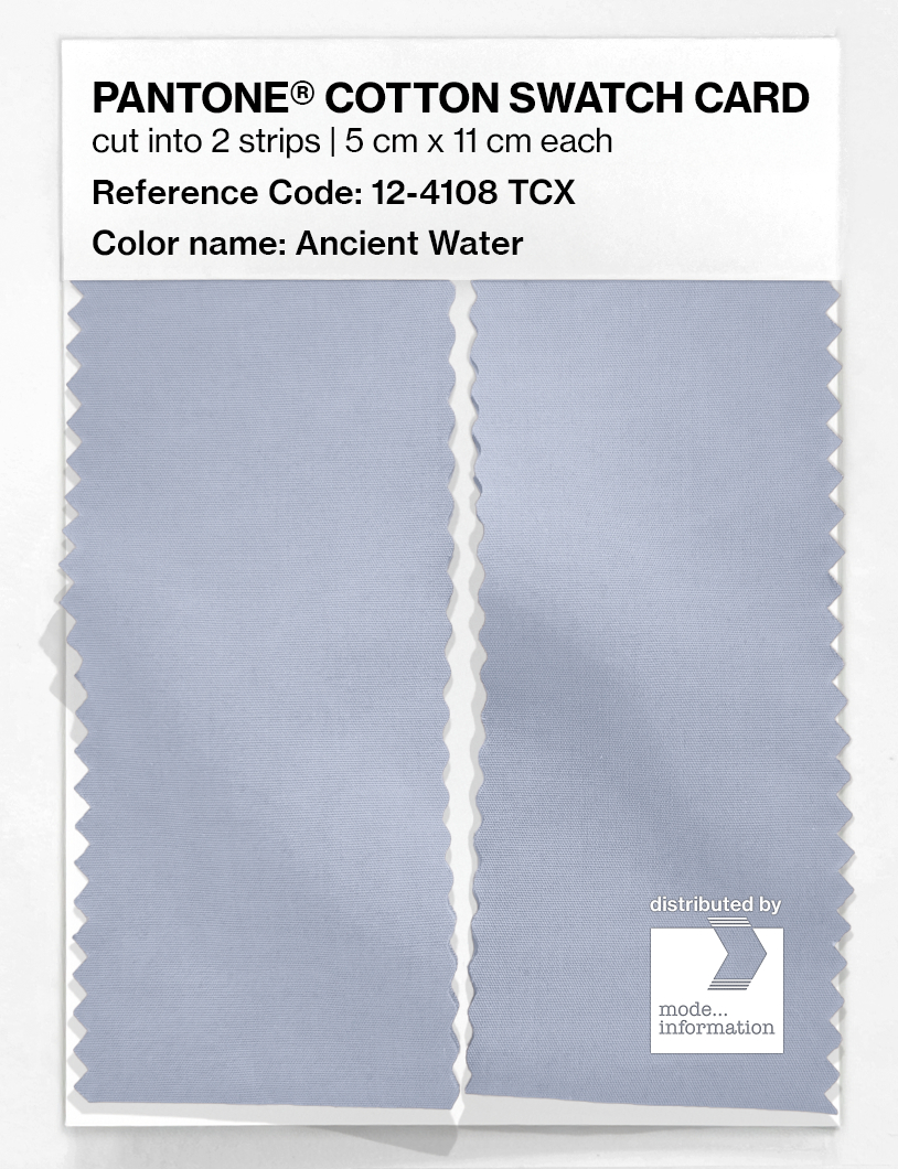 Product image 2 of the product “PANTONE® COTTON SWATCH CARD 12-4108 TCX Ancient Water ”