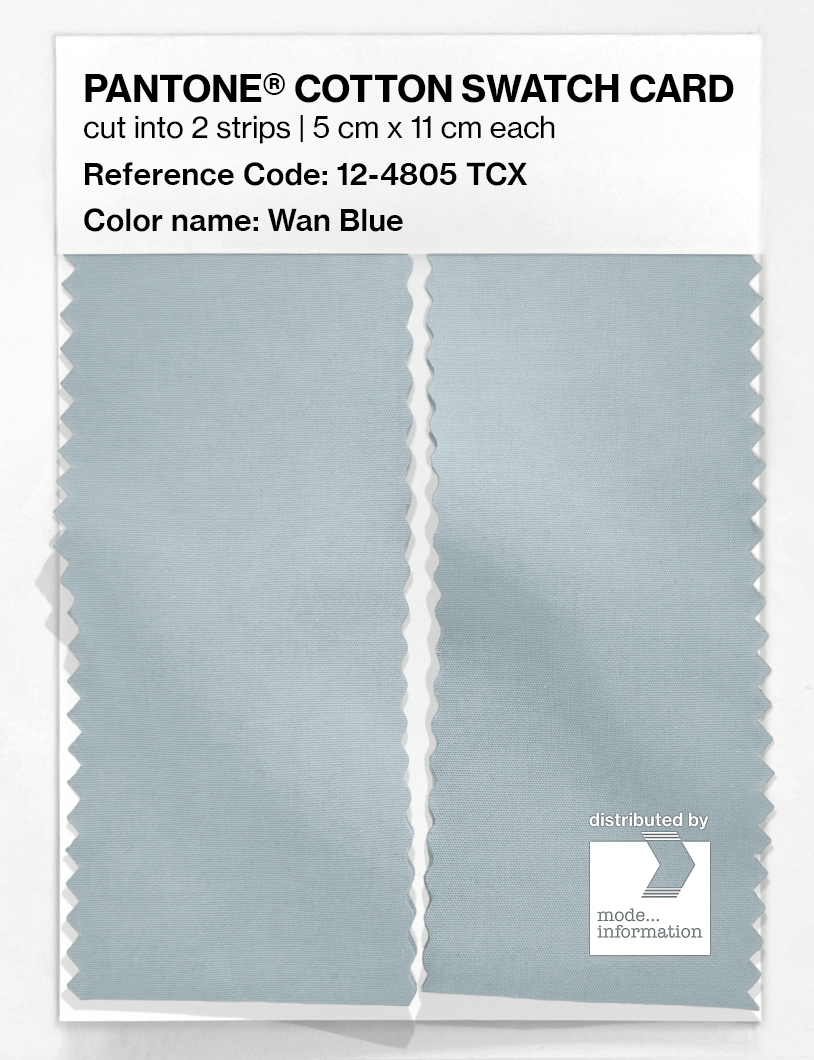 Product image 2 of the product “PANTONE® COTTON SWATCH CARD 12-4805 TCX Wan Blue ”