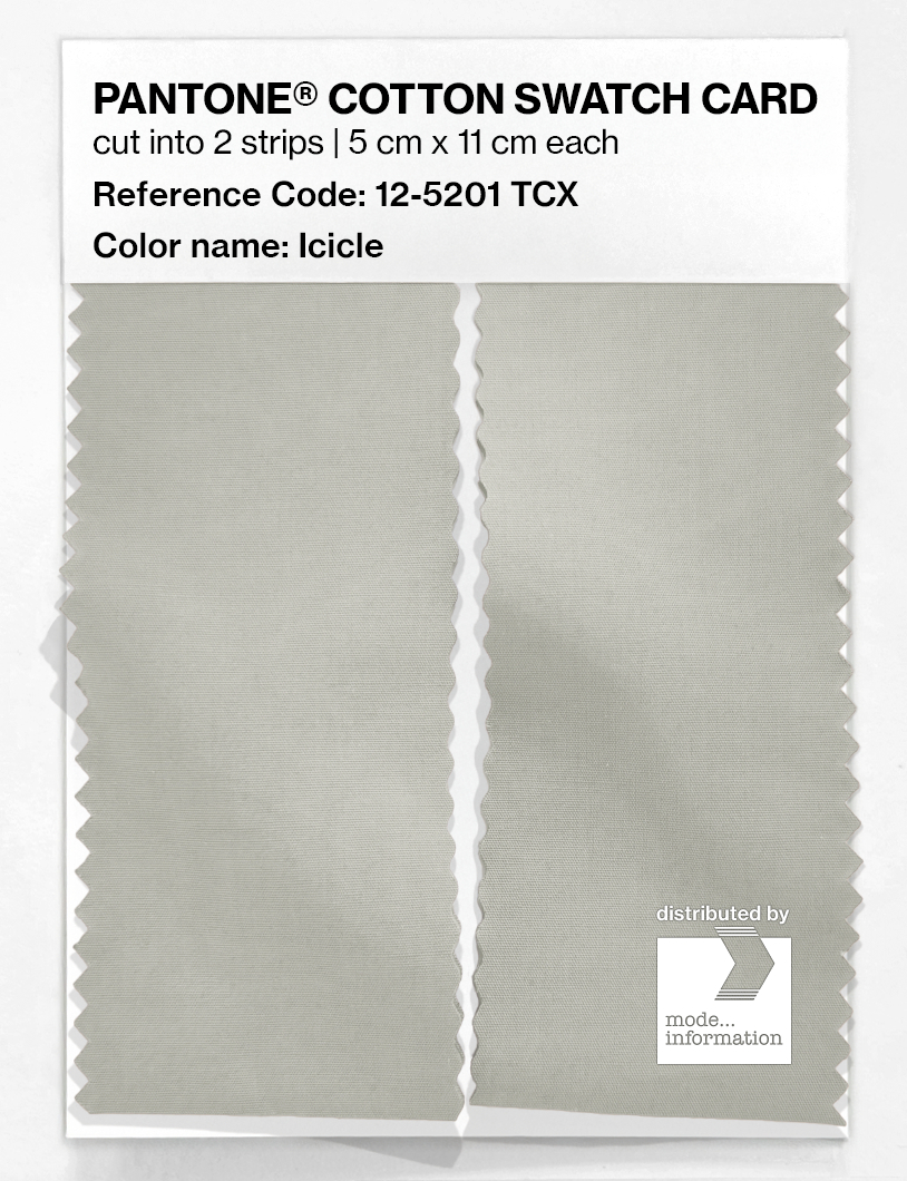 Product image 2 of the product “PANTONE® COTTON SWATCH CARD 12-5201 TCX Icicle ”