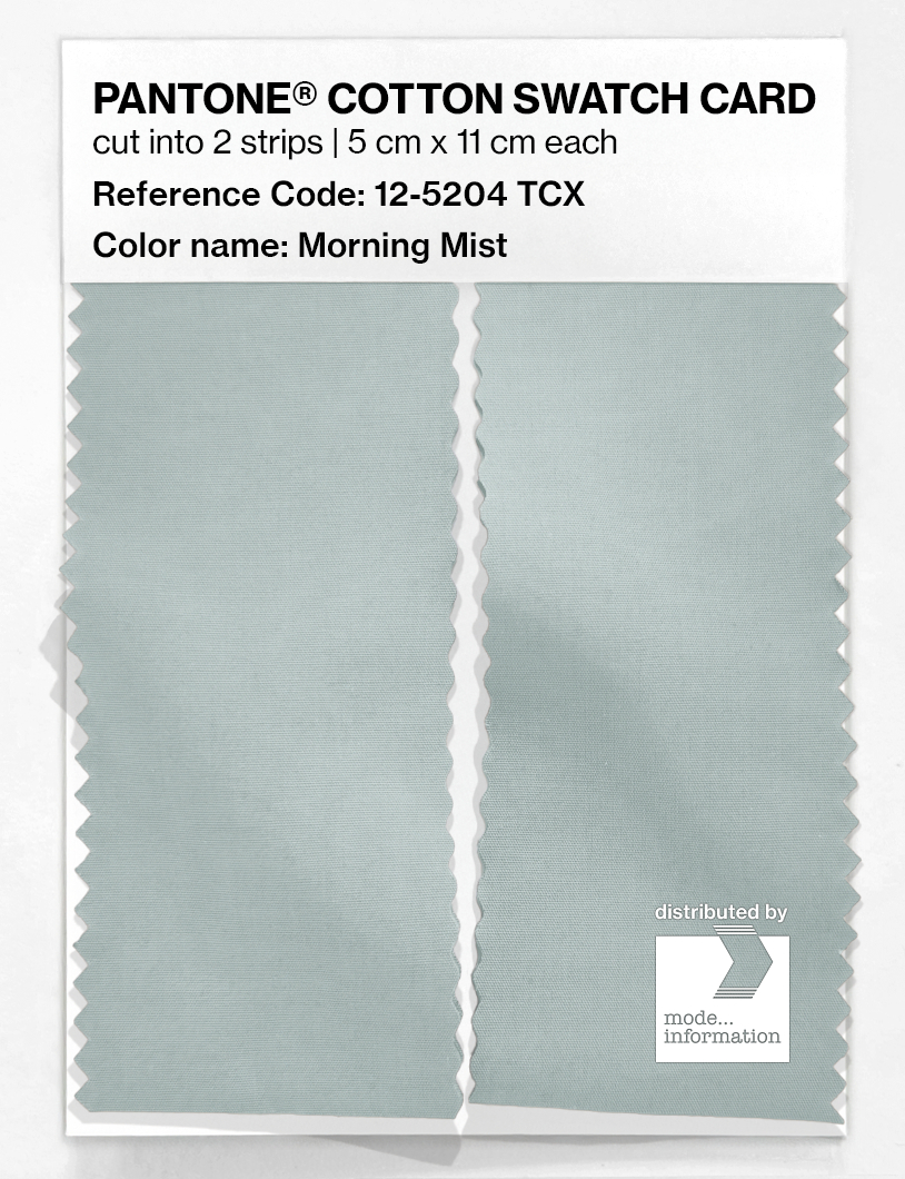 Artikelbild 2 des Artikels “PANTONE® COTTON SWATCH CARD 12-5204 TCX Morning Mist “