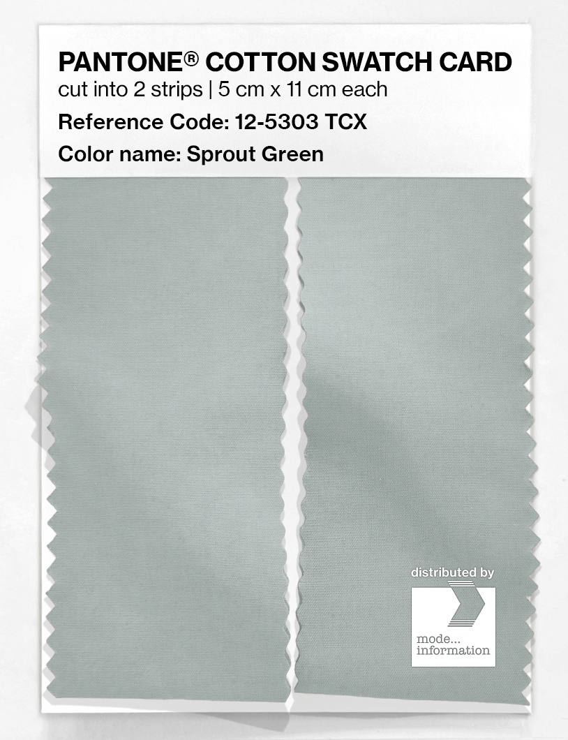 Artikelbild 2 des Artikels “PANTONE® COTTON SWATCH CARD 12-5303 TCX Sprout Green “