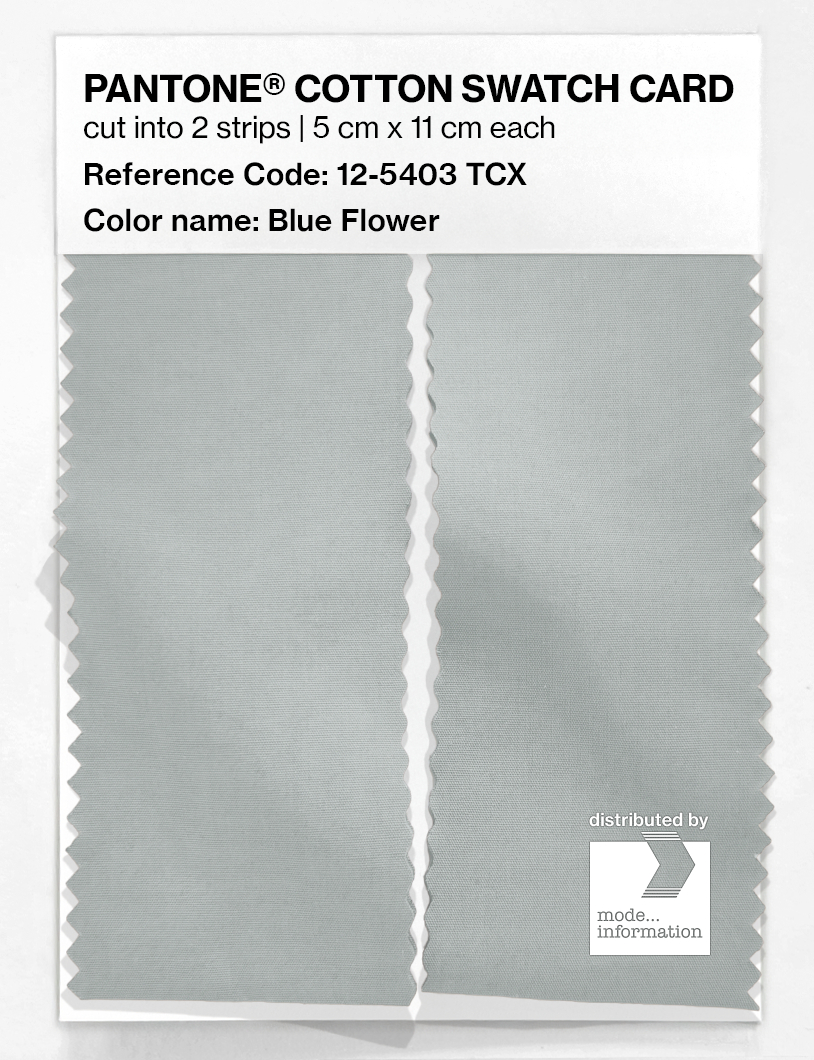 Product image 2 of the product “PANTONE® COTTON SWATCH CARD 12-5403 TCX Blue Flower ”