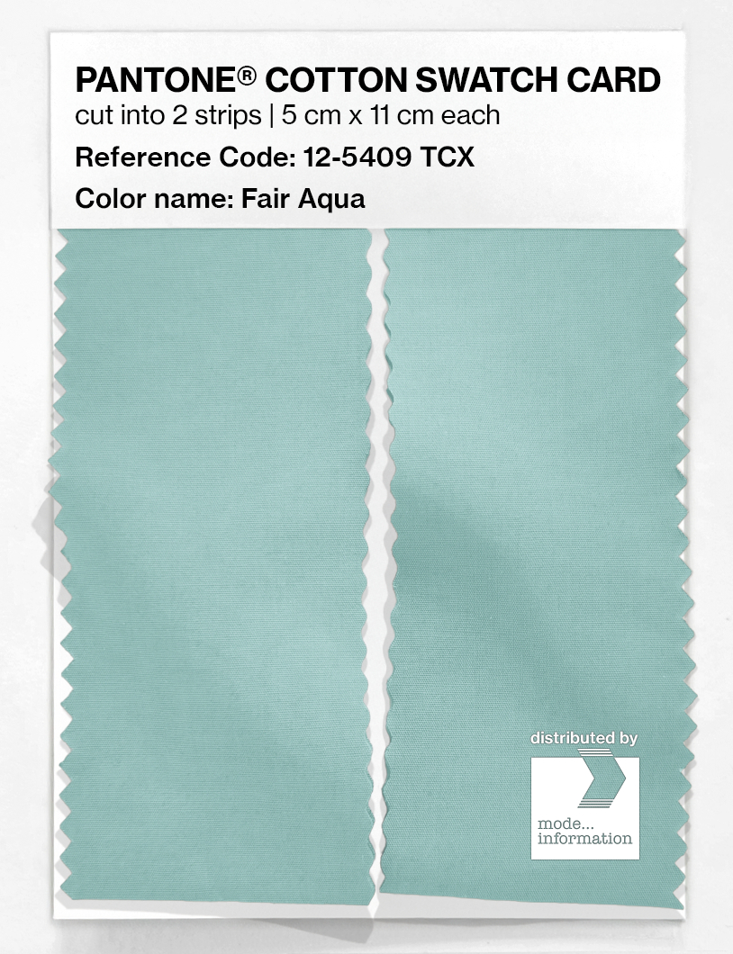 Artikelbild 2 des Artikels “PANTONE® COTTON SWATCH CARD 12-5409 TCX Fair Aqua “