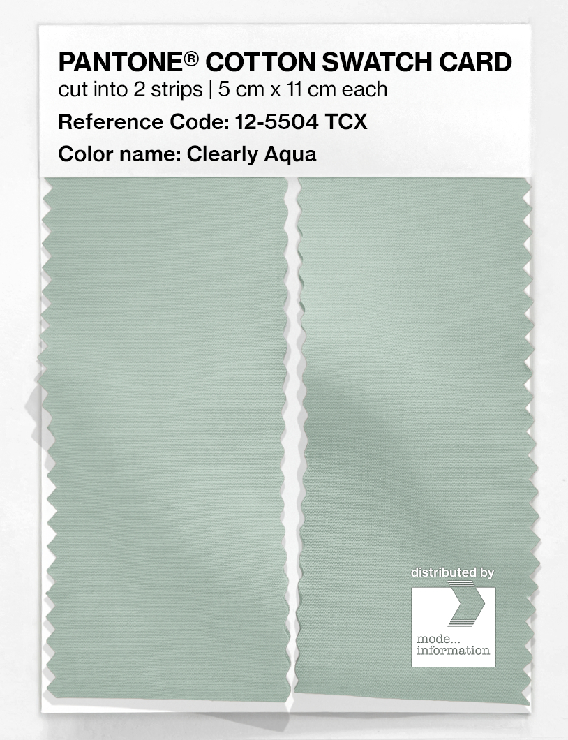 Artikelbild 2 des Artikels “PANTONE® COTTON SWATCH CARD 12-5504 TCX Clearly Aqua “
