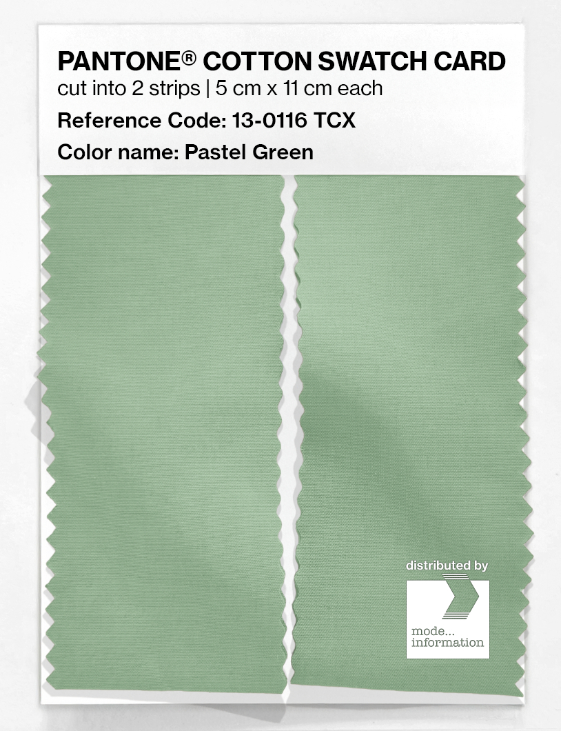 Artikelbild 2 des Artikels “PANTONE® COTTON SWATCH CARD 13-0116 TCX Pastel Green “