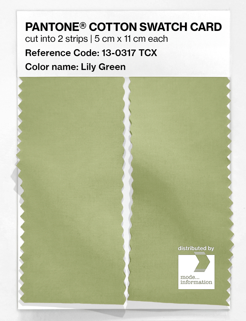 Artikelbild 2 des Artikels “PANTONE® COTTON SWATCH CARD 13-0317 TCX Lily Green “