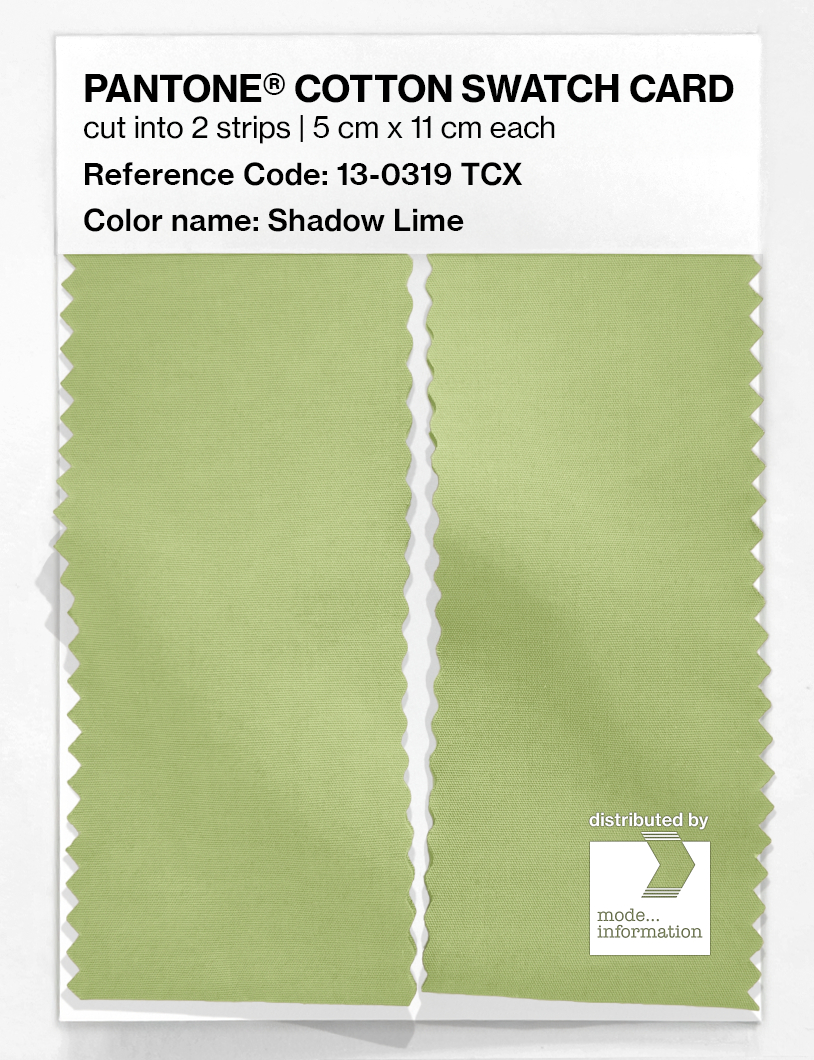 Artikelbild 2 des Artikels “PANTONE® COTTON SWATCH CARD 13-0319 TCX Shadow Lime “