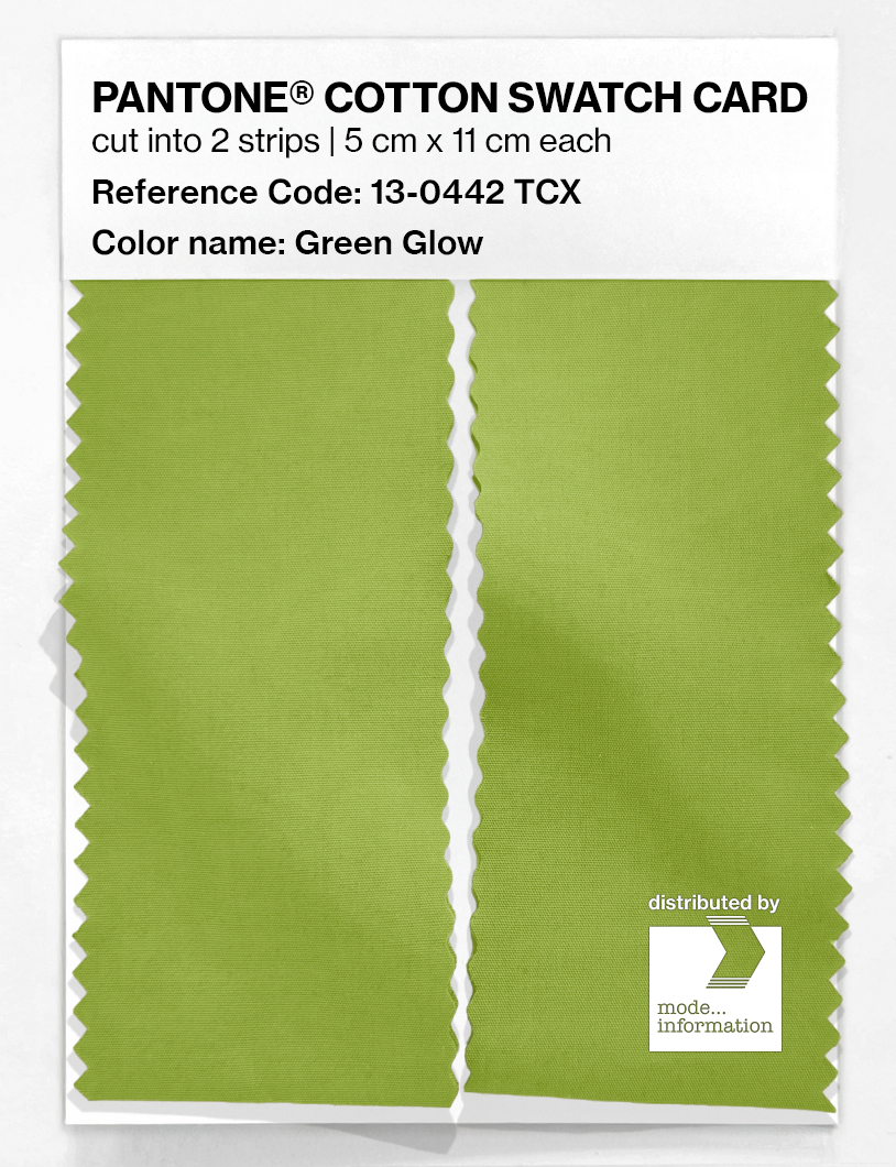 Artikelbild 2 des Artikels “PANTONE® COTTON SWATCH CARD 13-0442 TCX Green Glow “