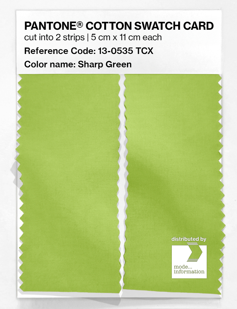 Artikelbild 2 des Artikels “PANTONE® COTTON SWATCH CARD 13-0535 TCX Sharp Green “