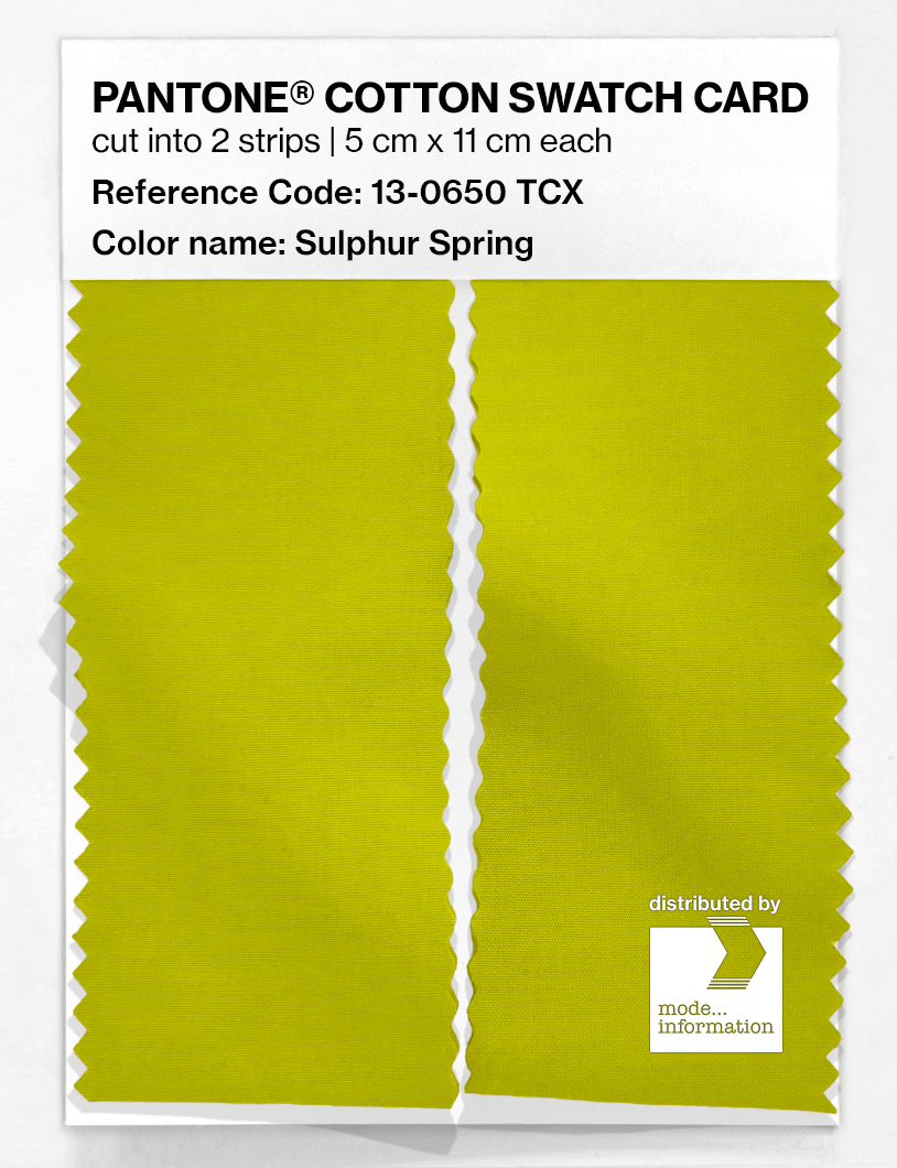 Artikelbild 2 des Artikels “PANTONE® COTTON SWATCH CARD 13-0650 TCX Sulphur Spring “