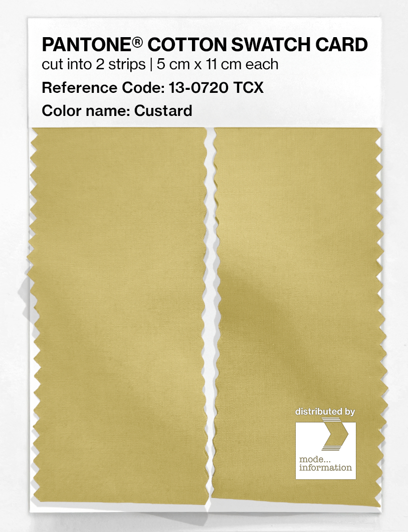 Product image 2 of the product “PANTONE® COTTON SWATCH CARD 13-0720 TCX Custard ”