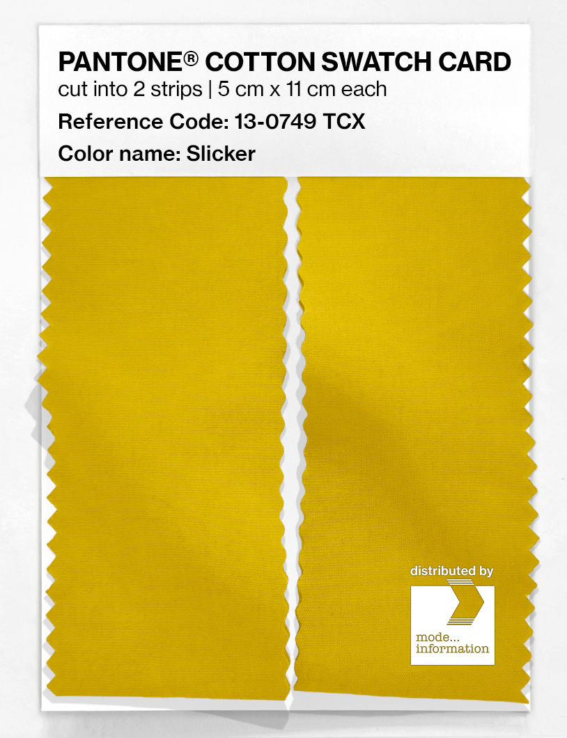 Product image 2 of the product “PANTONE® COTTON SWATCH CARD 13-0749 TCX Slicker ”