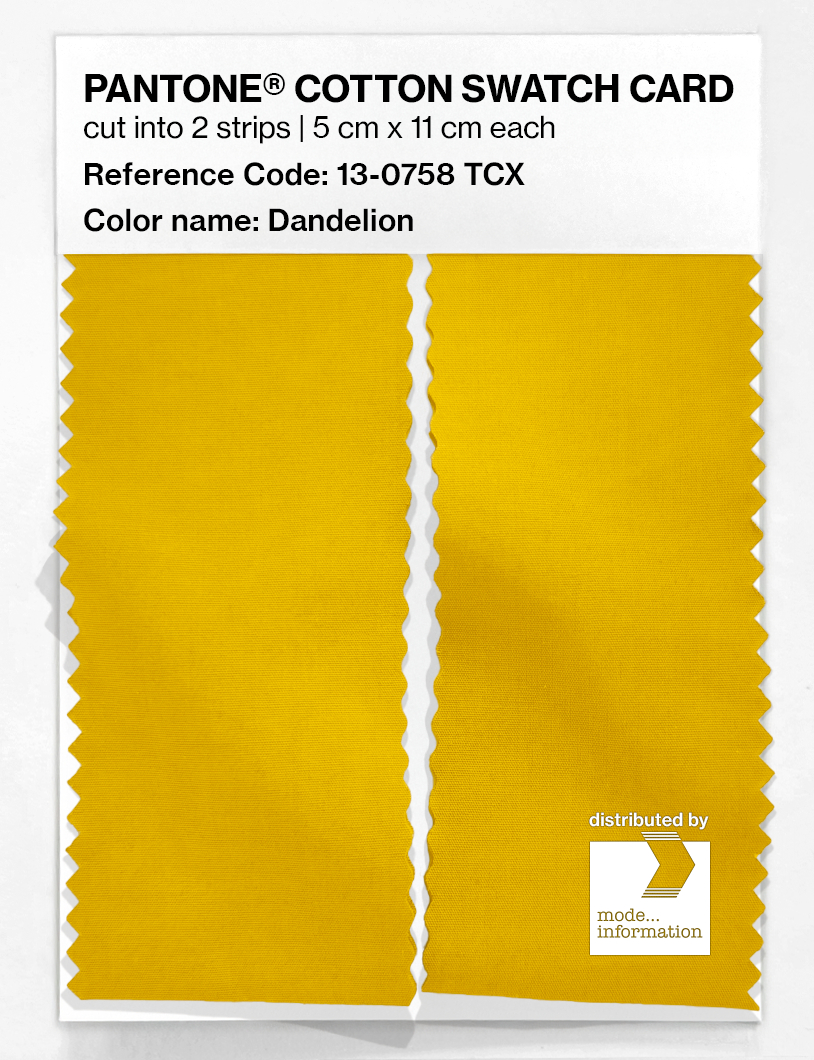 Artikelbild 2 des Artikels “PANTONE® COTTON SWATCH CARD 13-0758 TCX Dandelion “