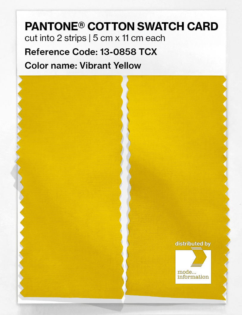 Artikelbild 2 des Artikels “PANTONE® COTTON SWATCH CARD 13-0858 TCX Vibrant Yellow “