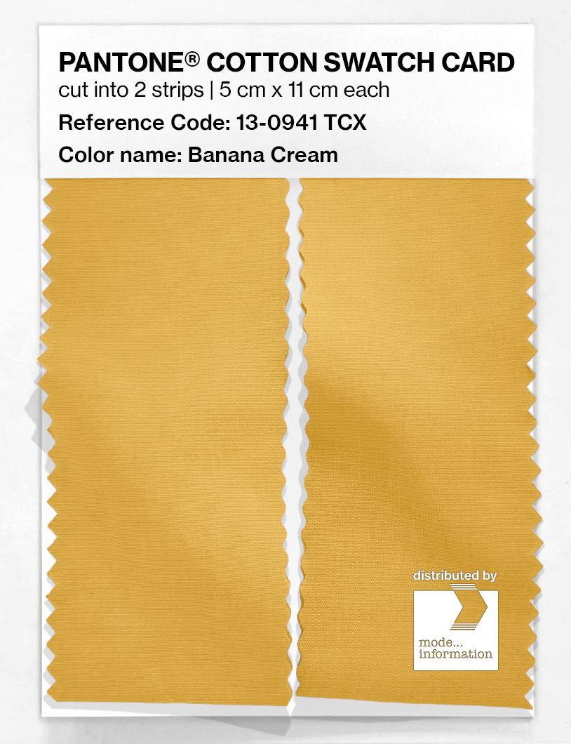 Product image 2 of the product “PANTONE® COTTON SWATCH CARD 13-0941 TCX Banana Cream ”