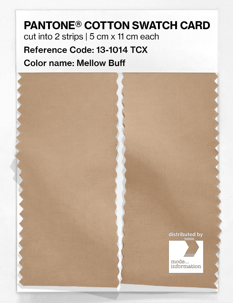 Artikelbild 2 des Artikels “PANTONE® COTTON SWATCH CARD 13-1014 TCX Mellow Buff “