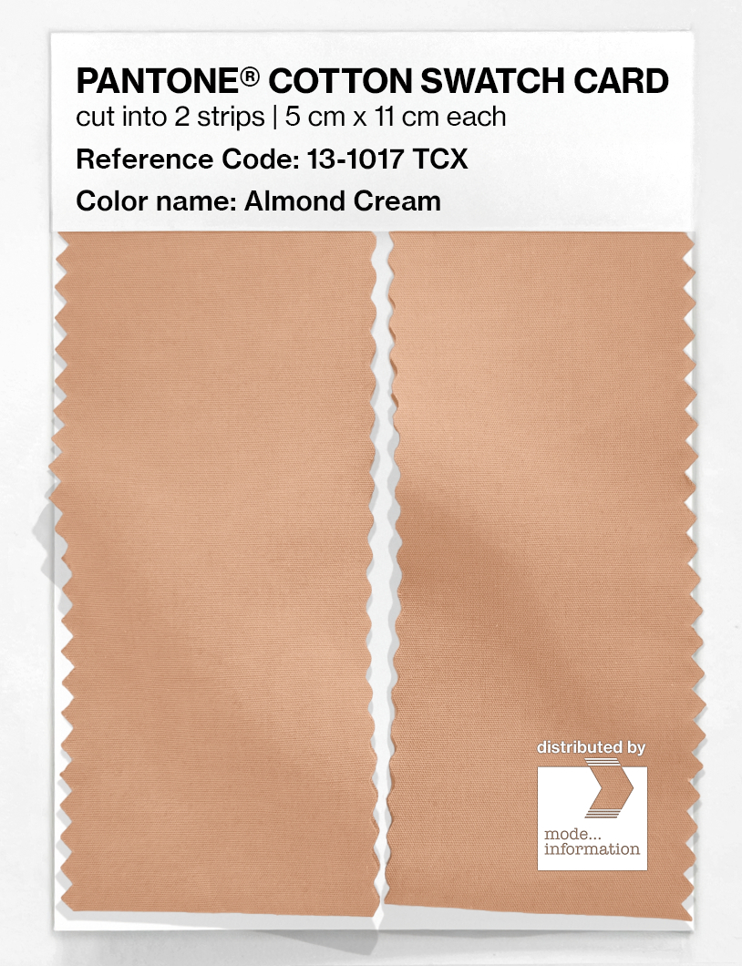 Product image 2 of the product “PANTONE® COTTON SWATCH CARD 13-1017 TCX Almond Cream ”