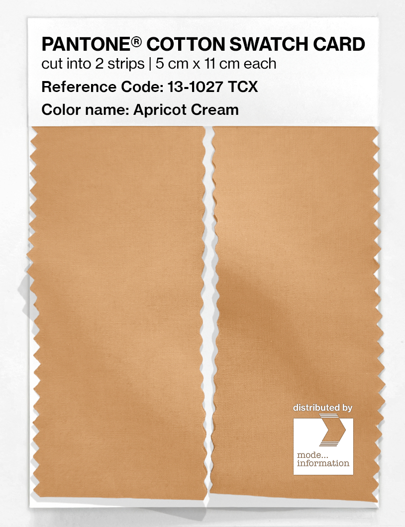 Artikelbild 2 des Artikels “PANTONE® COTTON SWATCH CARD 13-1027 TCX Apricot Cream “
