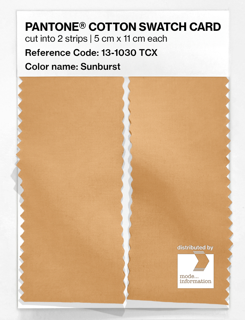 Product image 2 of the product “PANTONE® COTTON SWATCH CARD 13-1030 TCX Sunburst ”