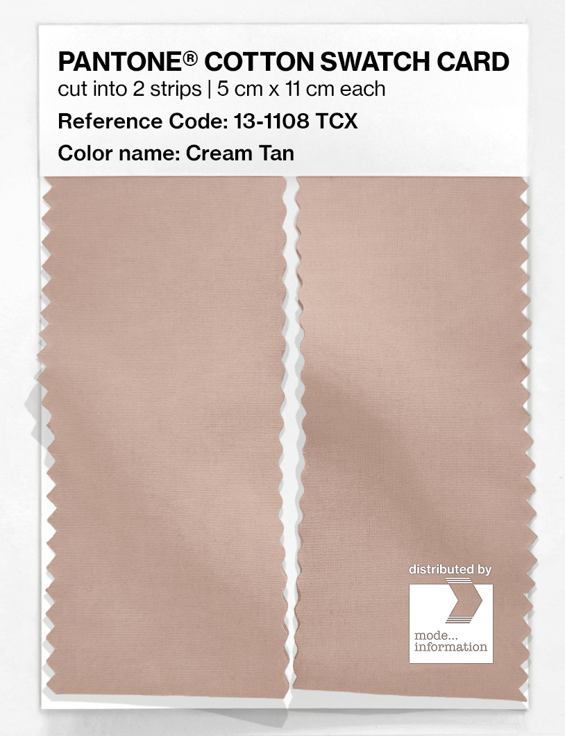 Artikelbild 2 des Artikels “PANTONE® COTTON SWATCH CARD 13-1108 TCX Cream Tan “