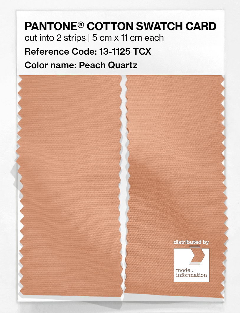 Product image 2 of the product “PANTONE® COTTON SWATCH CARD 13-1125 TCX Peach Quartz ”