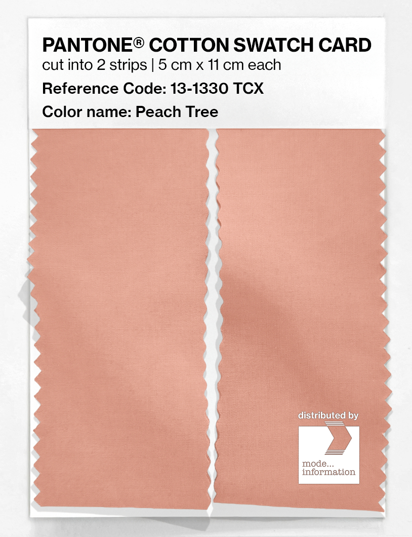 Product image 2 of the product “PANTONE® COTTON SWATCH CARD 13-1330 TCX Peach Tree ”