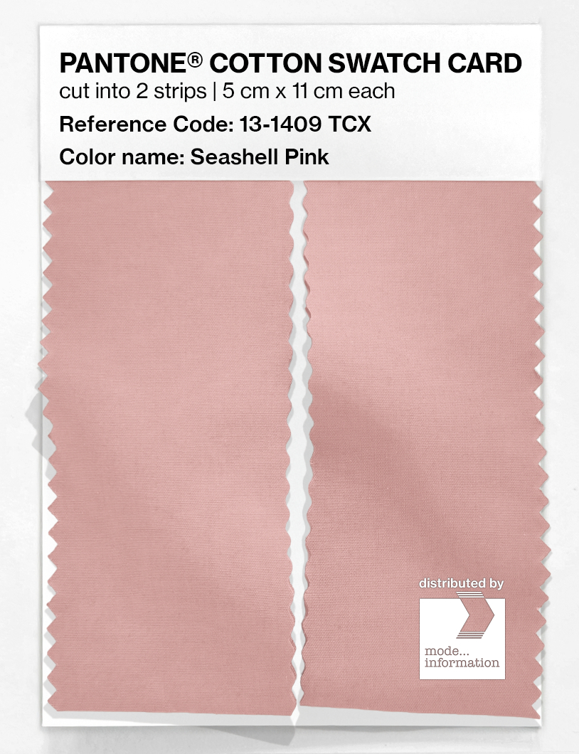 Product image 2 of the product “PANTONE® COTTON SWATCH CARD 13-1409 TCX Seashell Pink ”