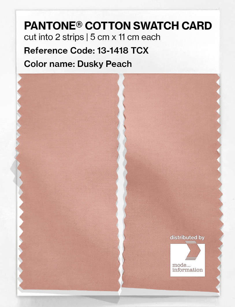 Product image 2 of the product “PANTONE® COTTON SWATCH CARD 13-1418 TCX Dusky Peach ”