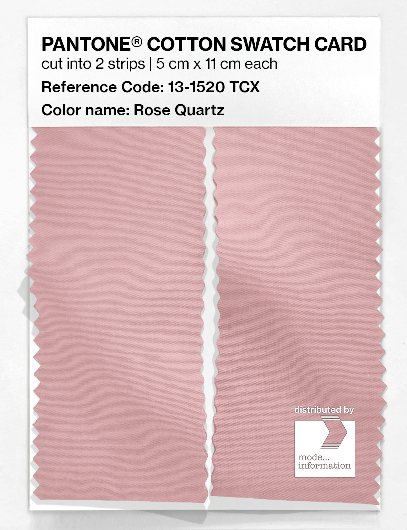 Product image 2 of the product “PANTONE® COTTON SWATCH CARD 13-1520 TCX Rose Quartz ”