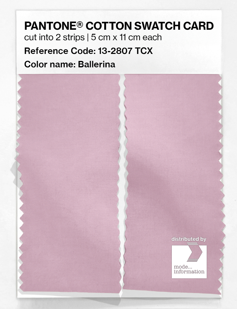 Product image 2 of the product “PANTONE® COTTON SWATCH CARD 13-2807 TCX Ballerina ”
