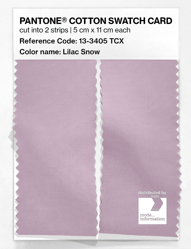 Artikelbild 2 des Artikels “PANTONE® COTTON SWATCH CARD 13-3405 TCX Lilac Snow “