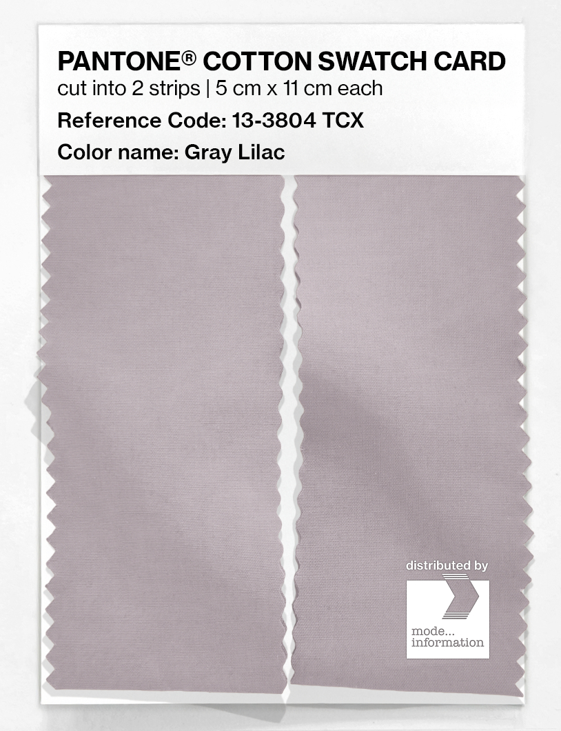 Product image 2 of the product “PANTONE® COTTON SWATCH CARD 13-3804 TCX Gray Lilac ”