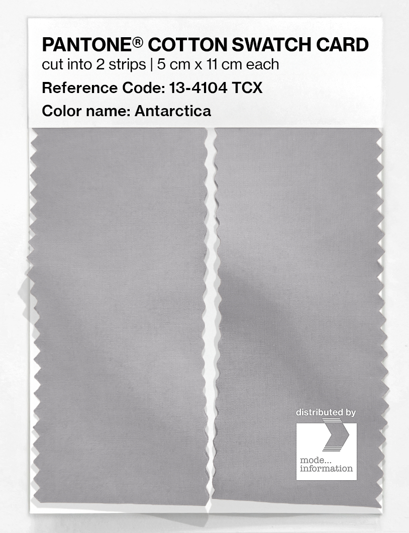 Product image 2 of the product “PANTONE® COTTON SWATCH CARD 13-4104 TCX Antarctica ”