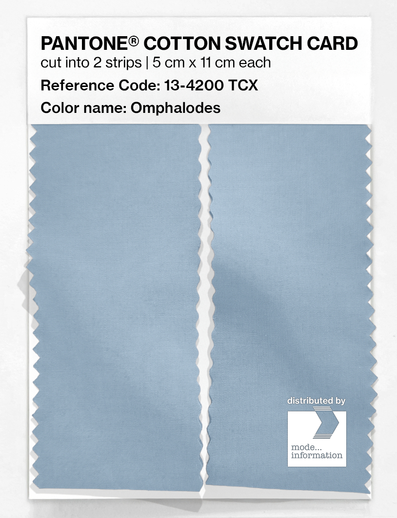 Product image 2 of the product “PANTONE® COTTON SWATCH CARD 13-4200 TCX Omphalodes ”