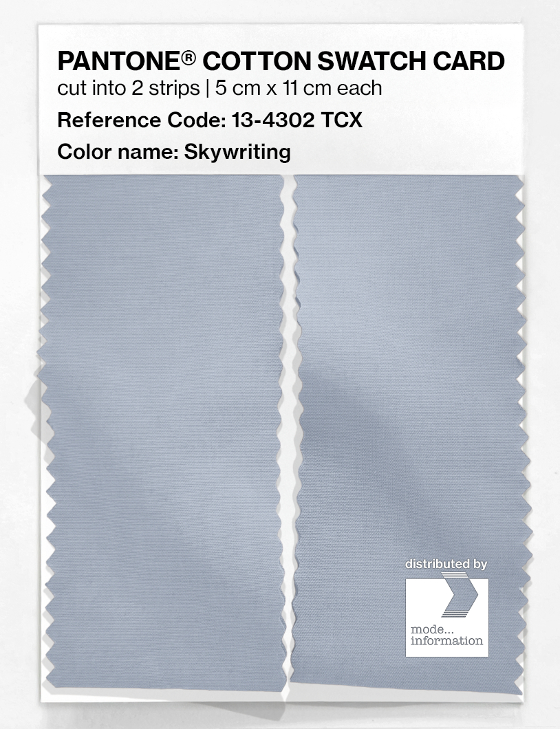 Product image 2 of the product “PANTONE® COTTON SWATCH CARD 13-4302 TCX Skywriting ”