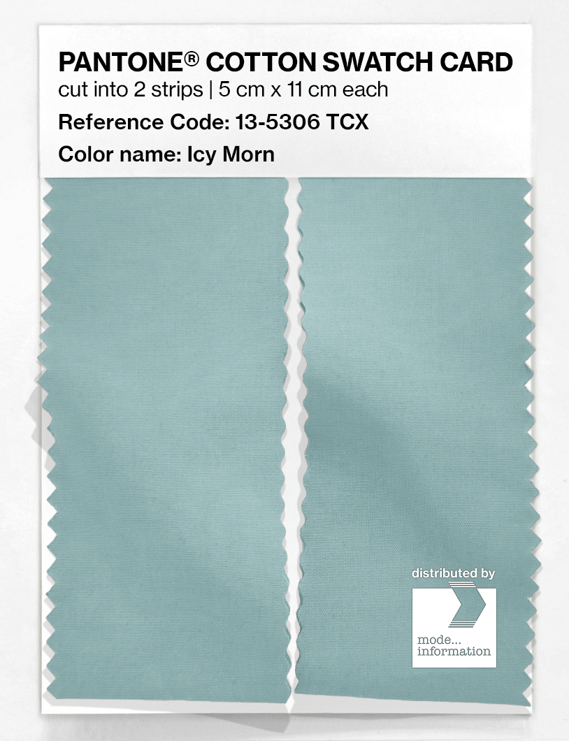Product image 2 of the product “PANTONE® COTTON SWATCH CARD 13-5306 TCX Icy Morn ”