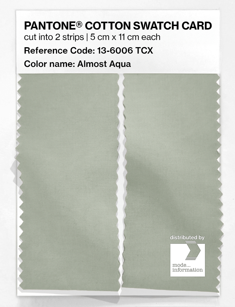 Artikelbild 2 des Artikels “PANTONE® COTTON SWATCH CARD 13-6006 TCX Almost Aqua “