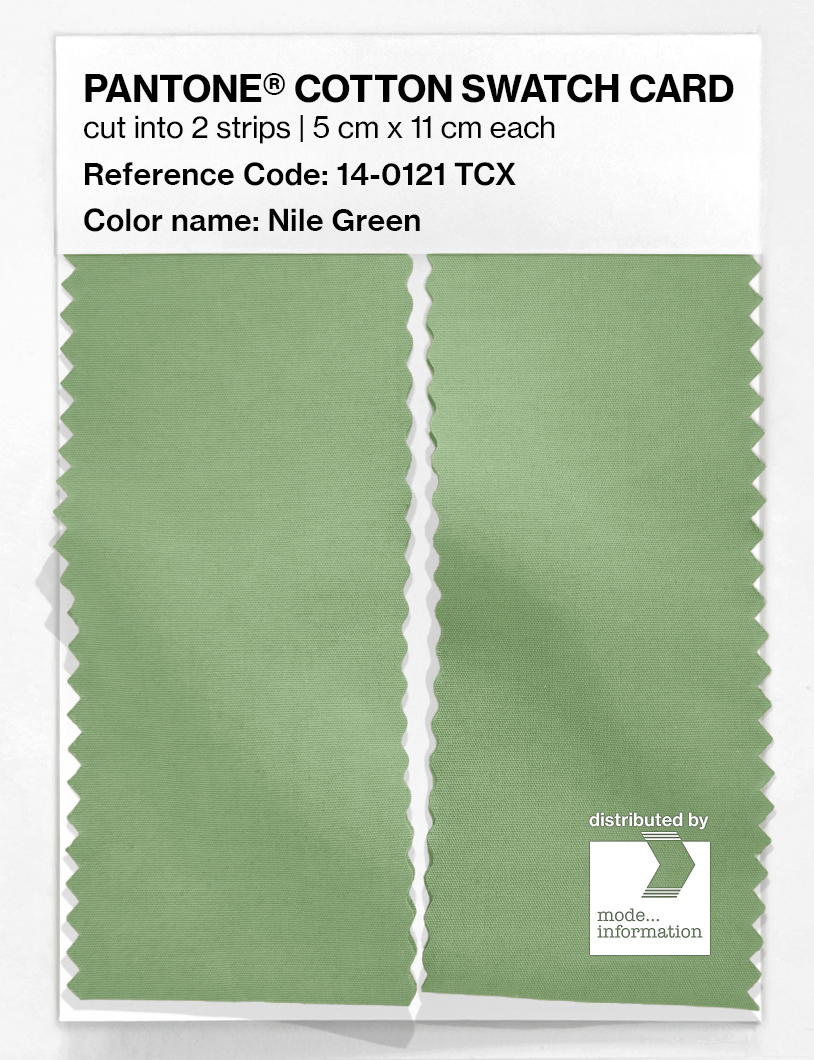 Artikelbild 2 des Artikels “PANTONE® COTTON SWATCH CARD 14-0121 TCX Nile Green “