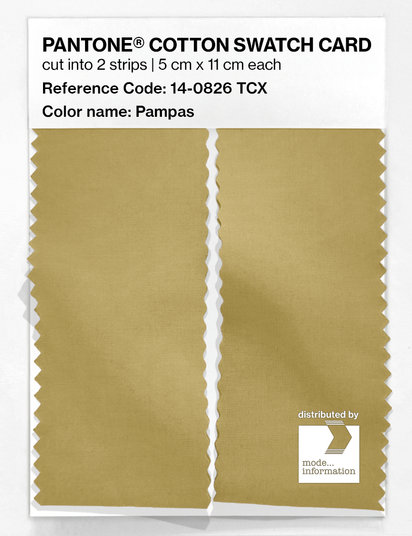 Product image 2 of the product “PANTONE® COTTON SWATCH CARD 14-0826 TCX Pampas ”