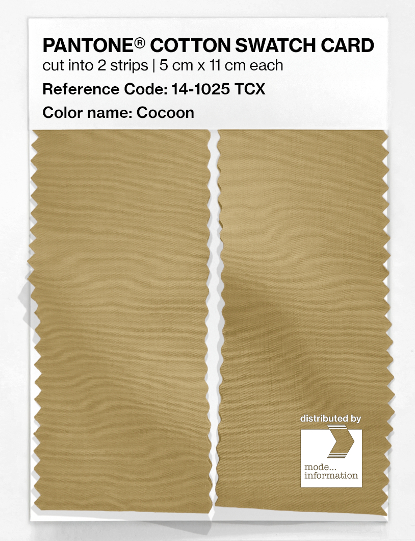 Product image 2 of the product “PANTONE® COTTON SWATCH CARD 14-1025 TCX Cocoon ”